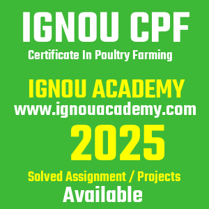IGNOU CPF SOLVED ASSIGNMENT 2025